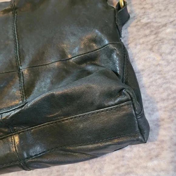 FOSSIL Large Long Live Vintage Modern Cargo leather shoulder crossbody bag purse - Picture 12 of 16